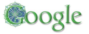 Google logo St patricks Day 2004
