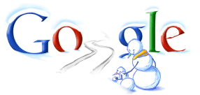 Google kerstlogo's