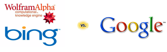 Bing & Wolfram Alpha vs Google