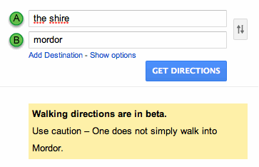 google maps mordor