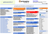 google geschiedenis startpagina