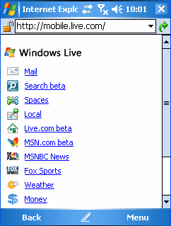 Screenshop Windows Live Mobile Screenshop Windows Live Mobile
